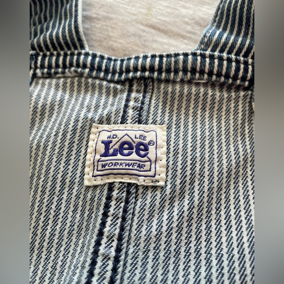 Lee Women's Relaxed Fit Heritage Overall Utility Details railroad stripe XXL - Picture 5 of 8